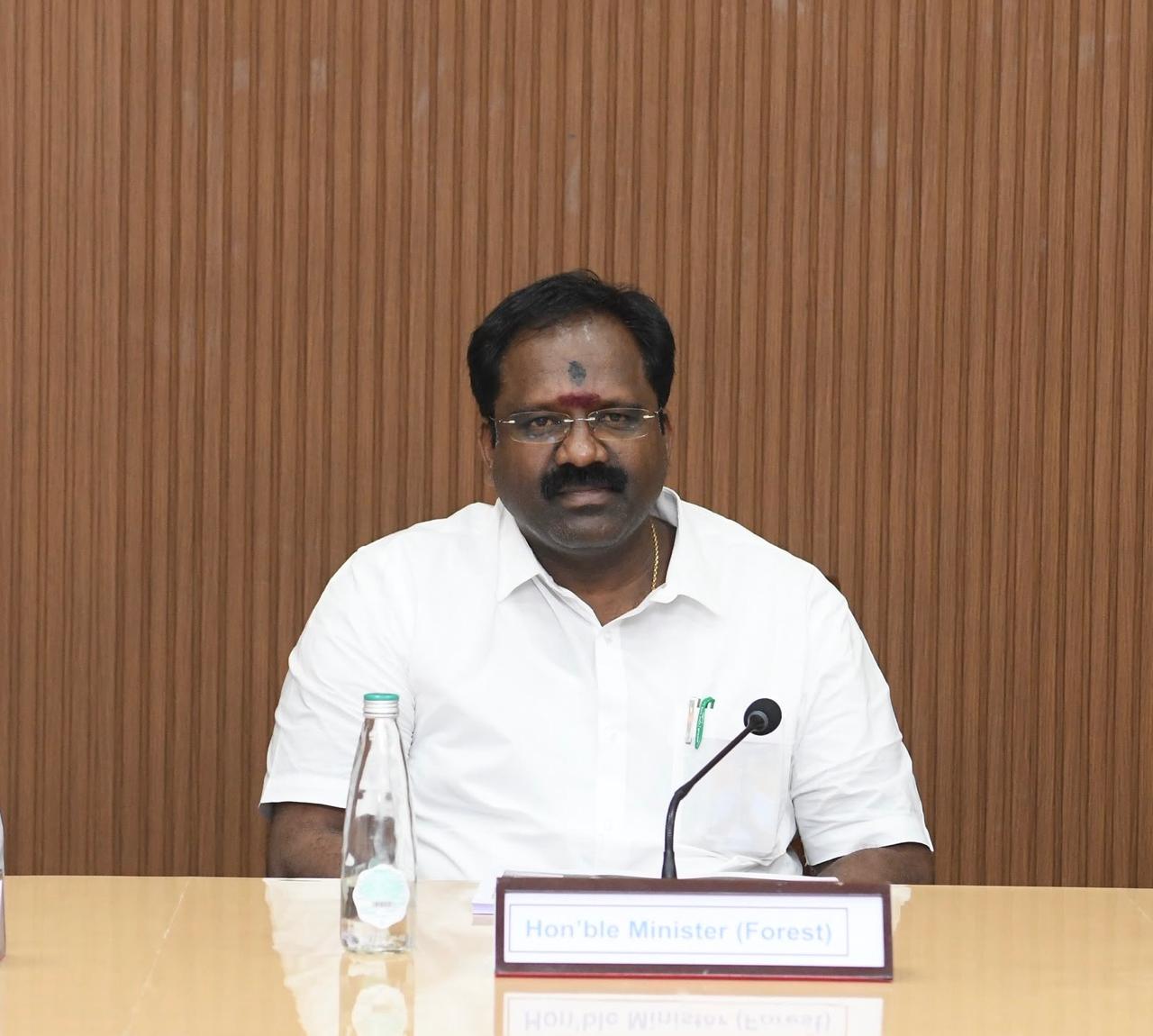Hon'ble Minister for Forests at a review meeting